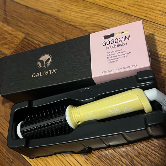 calista Other - Calista Yellow Mini GoGo Heated Round Brush NIB